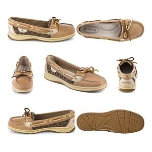 SPERRY TOP-SIDER women's angelfish leopard jacquard slip-On boat shoe